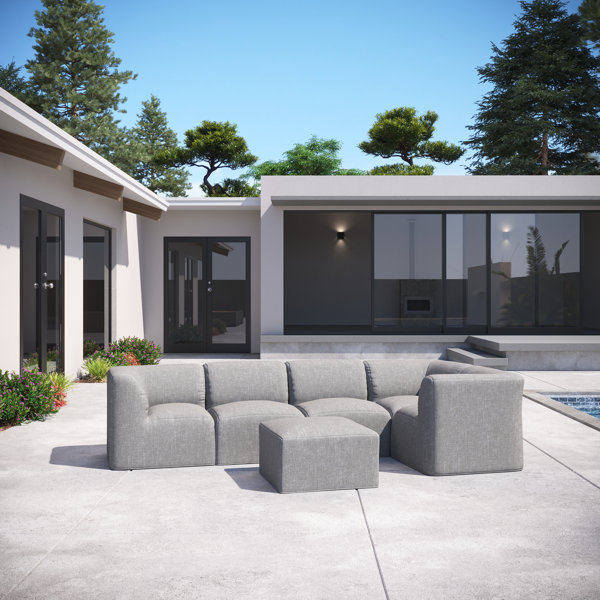 Joss & Main Praia Outdoor Seating Group with Cushions Wayfair Canada